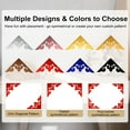 thumbnail image 3 of Uxcell 4 Pcs Hollow Mirror Wall Stickers, Acrylic Corner Decorative Pattern Decals Self Adhesive Mirror Stickers for Bathroom Living Room Bedroom Ceiling Office (Brown, 7.9x7.9"), 3 of 6