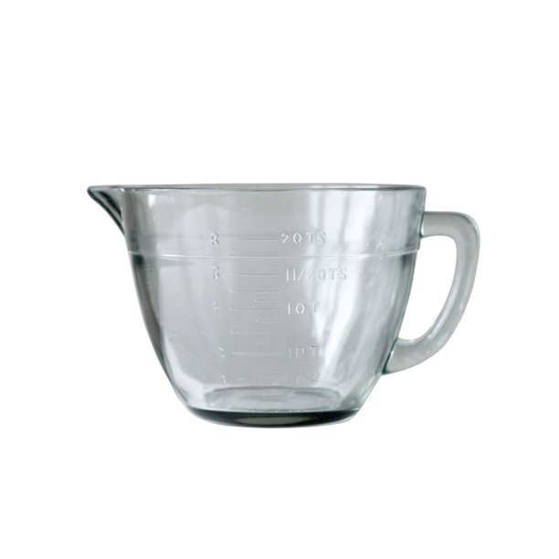 Creative CoOp 2 Quart Vintage Reproduction Glass Batter Bowl