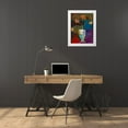 thumbnail image 3 of Altug, Mehmet 15x18 White Modern Wood Framed Museum Art Print Titled - Abstract Expressionist Flowers II, 3 of 4
