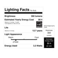 thumbnail image 5 of Feit CA10 (Flame Tip) E12 (Candelabra) LED Bulb Soft White 40 Watt Equivalence 2 pk, 5 of 5