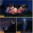 thumbnail image 5 of Linterna frontal (2 piezas), linterna frontal LED de 1800 lux con 5 modos de luz, linterna frontal ajustable resistente al agua IPX5, linterna frontal recargable por USB para pesca, acampada y carrera, 5 of 5
