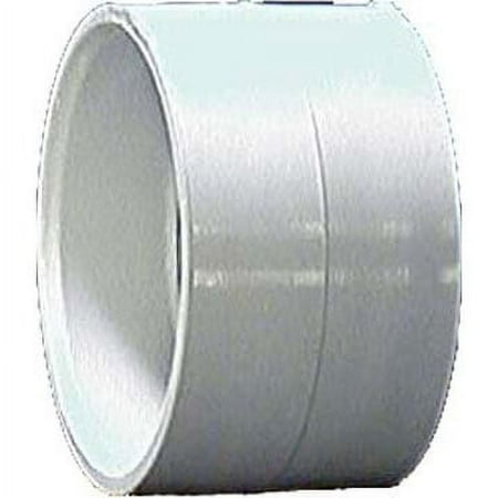charlotte pipe pvc001001400 schedule 40 4 in. hub t x 4 in. d hub pvc coupling