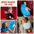 thumbnail image 6 of Uxcell Vintage Marabou Feather Fan, Flapper Hand Fan Folding Handheld Fan for Costume Party Dancing Wedding Show Tea Decoration Light Pink, 6 of 6