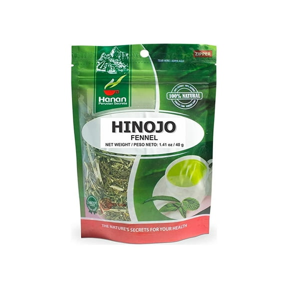 Hanan Peruvian Secrets Hinojo| 100% Natural Fennel|1.41oz / 40g | Naturally Aids in Fighting Stomach Discomfort and Seasonal Allergies| Promotes Healthy Cholesteral Levels (1 Pack)
