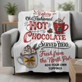 thumbnail image 2 of Christmas Hot Chocolate Throw Blanket for Couch, Soft Lightweight Flannel Fleece Blanket, Winter Cocoa Vintage Microfiber Plush All Season Decorative Blankets Gifts for Sofa Office Lap 30"x40", 2 of 9