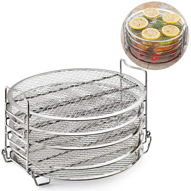 Coofit Dehydrator Rack Creative 5-Layer Dehydrator Stand Rack Grill Rack for Air Fryer