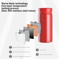 thumbnail image 4 of 316 Stainless Steel Insulation Cup Foolproof Solid Color Portable Outdoor Water Cup 200ml Small Capacity Pocket Cup Winter Gift Water Cup, 4 of 8