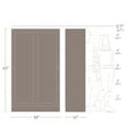 thumbnail image 4 of Elite Plus 38" Wide Storage Cabinet with Sliding Doors, White, 4 of 9