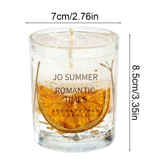 VQPeo Jelly Aromatherapy Candle with Eternal Flower Inside and with Nighttime Illumination, Perfect Home Decor, Gift Choice, Floral, Fruity Scents