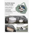 thumbnail image 4 of XINLANER Small Crescent Puffer Purse Shoulder Bag for Women Nylon Quilted Purses Bag Adjustable Shoulder Strap Puffy bag, 4 of 5