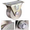 thumbnail image 3 of Steel Sliding Gate Roller Wheels - 2 Inch V-Shaped Track Rail with Bracket, 2 Pcs, 3 of 5