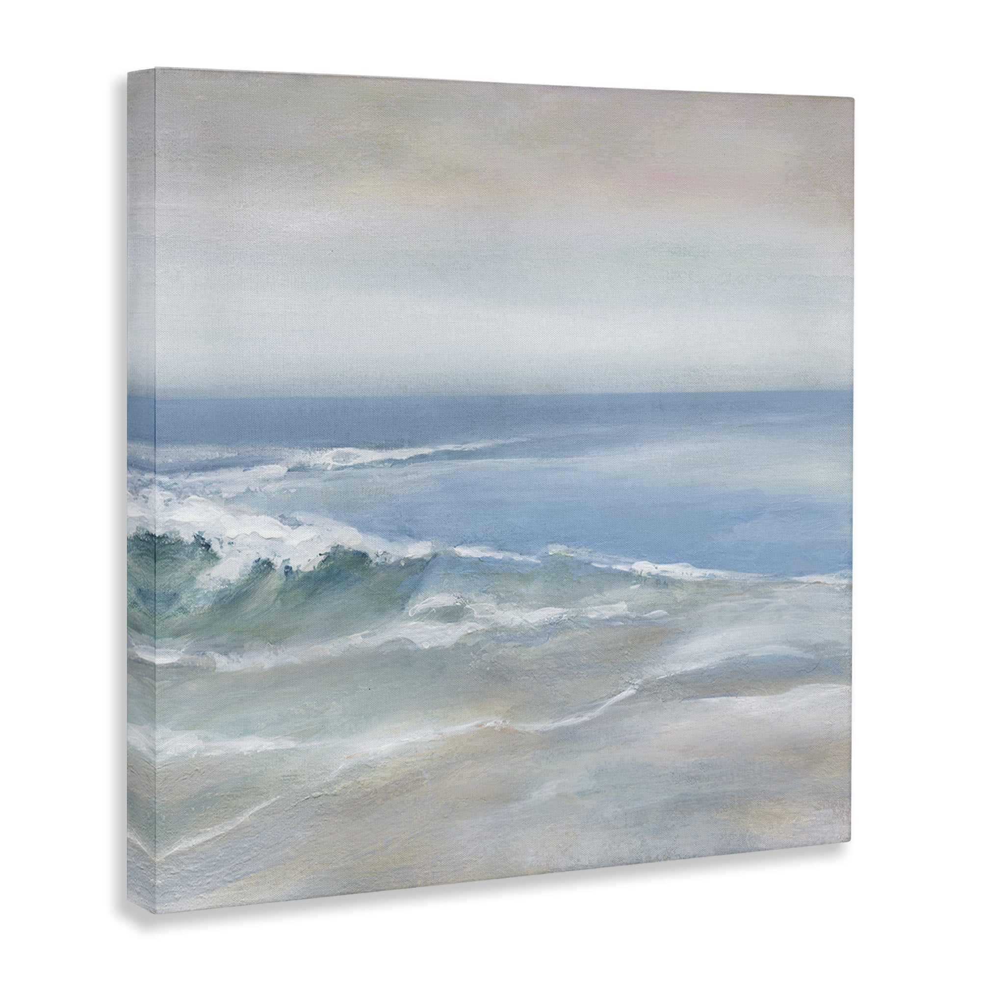 Stupell Industries Cresting Waves Near Shore Nautical & Beach Painting Wrapped Canvas Art Print Wall Art, 24 x 24