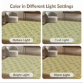 thumbnail image 7 of ODIKA 4'x6' Ultra-Soft Area Rug, Mid Century Trellis Decorative Retro Vintage Tone Chartreuse None Washable, Bare feet friendly, Silk-Touch for Bedroom Home office, 7 of 7