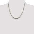 thumbnail image 4 of Primal Silver Sterling Silver 4.75mm Diamond-cut Rope Chain, 4 of 4