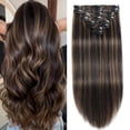 thumbnail image 1 of Extensiones de cabello FIPOHIRA Balayage Natural de negro a castaño, 1 of 9