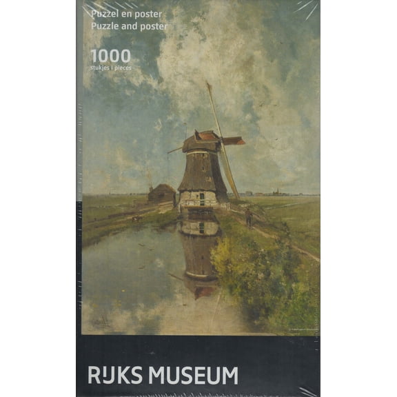 Puzzleman 1000 Piece Puzzle with Poster - Rejks Museum: In the Month of July By Paul Joseph Constantin Gabriel