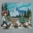 thumbnail image 3 of Teelocity Bob Ross Abby Road Athletic Heather Short Sleeve Graphic Tee, 3 of 4