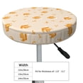 thumbnail image 4 of Kdxio Squirrel Animal Print Stool Covers Round,Stretch Round Bar Stool Covers Washable Bar Stool Cushion Slipcover for 12-15 Inch Chair, 4 of 7