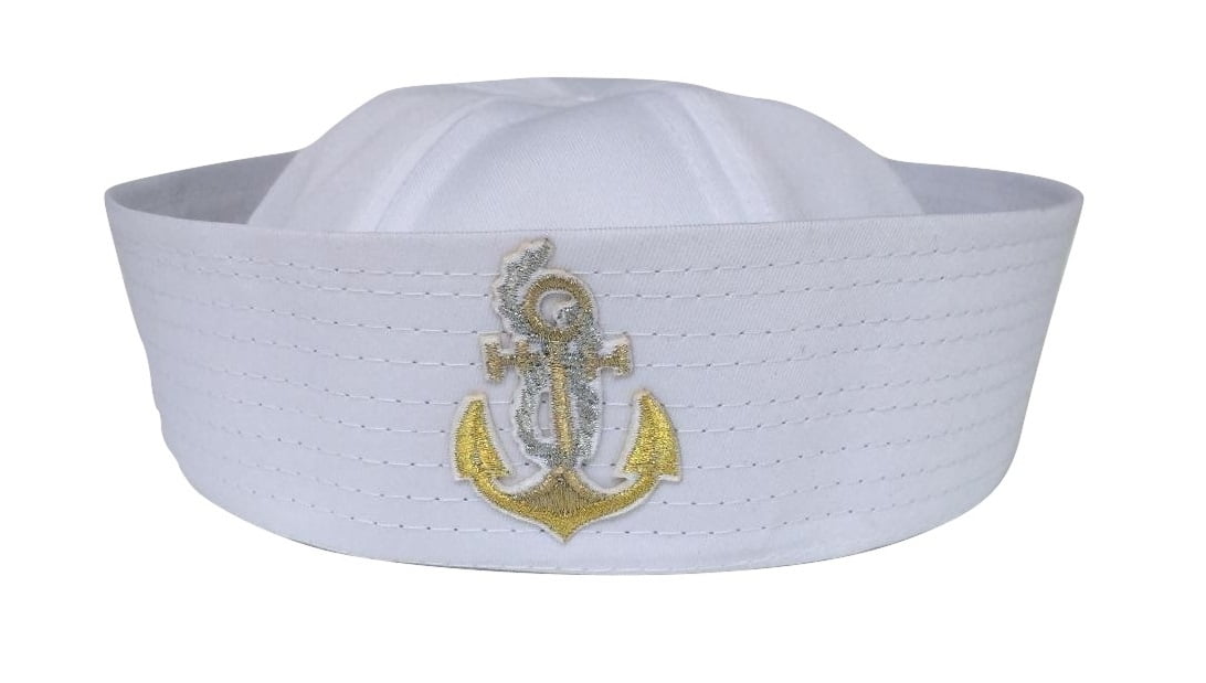 Sailor Hat Navy Ship With Anchor Costume Accessory Battleship Bucket