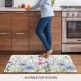 thumbnail image 5 of Spring Floral Doormat Outdoor Entrance 20"x31.5", Watercolor Herbs Summer Botanical Absorb Moisture Dirt Door Mats, Non-Slip Rubber Backing Floor Mats Indoor, Low-Profile Front Door Rugs, 5 of 9