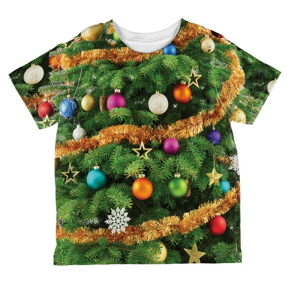 Christmas Tree Costume All Over Toddler T Shirt Multi 4T