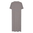 thumbnail image 3 of HUJlwoi Chemise de Nuit Imprimée pour Femmes Rayée Longue Robe de Bain Zippée Robe Décontractée Chemise de Nuit Manches 3/4 avec Poches, 3 of 4