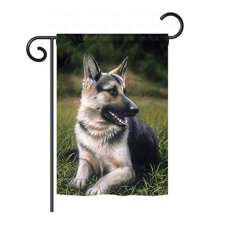 Throwback Vertical Flag - Breeze Decor German Shepard 2-Sided Vertical Flag