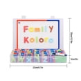 thumbnail image 3 of JAKANYQ Letter Set 104/208 Pieces With Plate Foam Letters For Preschool Children Spelling And Learning Color Education Refrigerator, 3 of 6
