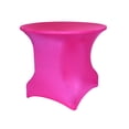 thumbnail image 1 of Ultimate Textile (10 Pack) Round Fitted Stretch Spandex Table Cover - for 48-Inch Round Tables, Neon Pink, 1 of 2