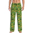 thumbnail image 1 of Fotbe traditional Irish colours Pantalones de Pijama para Hombre, Pantalones de Dormir, Pantalones de Casa con Cintura Ajustable y Bolsillos-X-Large, 1 of 6
