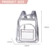 thumbnail image 3 of Mochila transparente para mujeres y hombres, mochilas de PVC, mochila transparente, mochila para niños y niñas, 42 x 33 x 17 cm, gris, 3 of 7