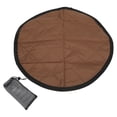 thumbnail image 2 of Cojín circular para exteriores marrón, portátil, plegable, con asiento y tapete aislante térmico para acampar, pescar y hacer picnics, 2 of 8