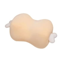 Gumesh Meat Bone Shaped Plush Pillow, Cute Dog Toy with Removable Washable Cover, Soft Stuffed Animal Bed for Room Decor and Nap Time, 7x17 Inches