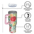 thumbnail image 4 of OBREWU Pioneer Flower Tumbler with Handle and Lid,Pioneer Flower 40oz Double Wall Vacuum Insulated Tumbler,Cups Gift for Women and Men, 4 of 7