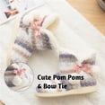 thumbnail image 5 of AUXDIQ Women Men Winter Knitted Boots Slippers Home Warm Fleece Booties Slipper Anti Slip House Shoes Indoor Outdoor, 5 of 6