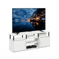 thumbnail image 4 of HomeStock Zen Zone Tv Stand For Tv Up To 70 Inch, Solid White/Black, 4 of 6