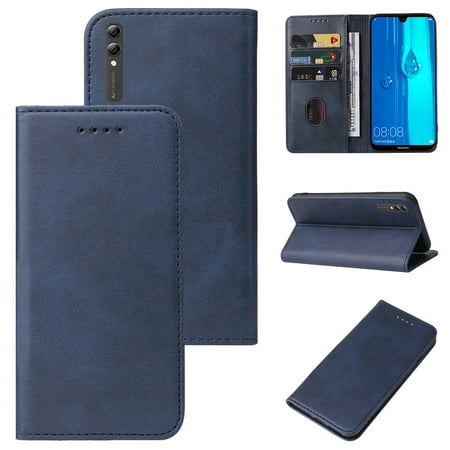 For Huawei Y Max Magnetic Closure Leather Phone Case