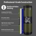 thumbnail image 2 of Saco De Boxeo Profesional De Gran Capacidad De 120 Cm, Verde, 2 of 4