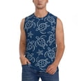 thumbnail image 1 of Balery Sea Turtle Camisetas sin mangas para hombre, absorbe la humedad y protege contra el mal olor.-X-Large, 1 of 7