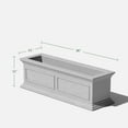 thumbnail image 4 of Veradek Brixton Window Box 36" Plastic Planter 2-Pack Gray, 4 of 9