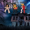 thumbnail image 4 of Clearance Sale! Lssam Statues For Home Decor Scary Halloween Decoration Outdoor Decor With Motion Sensor Hanging Prisoner Cage Light Up Eyes Talking Spirit Halloween Animatronic Home Decor, 4 of 7