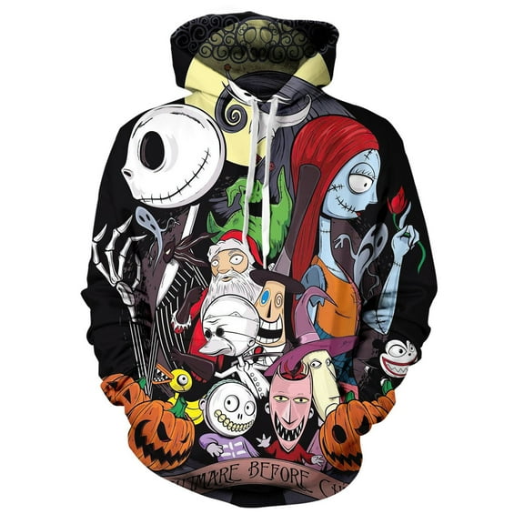 Zombie Bride Hoodie Nightmare Before Christmas Halloween Sweatshirt, Spooky Gothic Pullover for Women & Men
