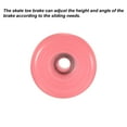 thumbnail image 4 of Uxcell Roller Skate Toe Stops with Screwdriver 82A Rubber Brake Stoppers Block, Pink 1 Pair, 4 of 5