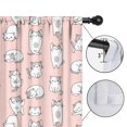 thumbnail image 4 of Blackout Kids Curtains,Kawaii Cat Pink Pattern Children's Insulated Curtains Set Of 2,Bedroom Essentials,Toddler Room Decor 52"x63", 4 of 5