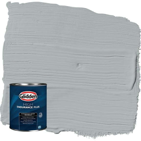 Glidden HEP Stargazer / Gray Satin Exterior Paint with Primer, 1 Quart