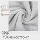 thumbnail image 2 of Toalla de baño TEXTILOM 100% algodón turco 40x80 cm gris claro, 2 of 6