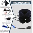 thumbnail image 3 of Cervical Traction Device for Neck Pain Relief, Adjustable Inflatable Neck Brace & Cervical Neck Traction Device Home Use Decompression (Blue), 3 of 7