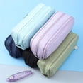 thumbnail image 6 of Lksixu Large Capacity Pencil Case, Multi-Slot Pencil Pouch with 3 Compartments, Portable Stationery Organizer with Zipper, Expandable Travel Cosmetic Makeup Bag, Office Supplies, 6 of 8
