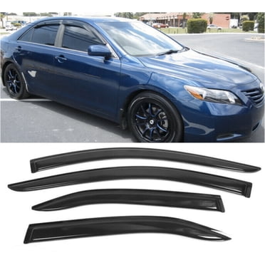 JDM Mugen Style Window Visor Set For Toyota Camry 2007-2011 – Gloss Black Rain Deflectors