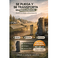 thumbnail image 3 of Mesa Plegable Jardin Camping Picnic Portátil Resistente 95cm caqui, 3 of 9